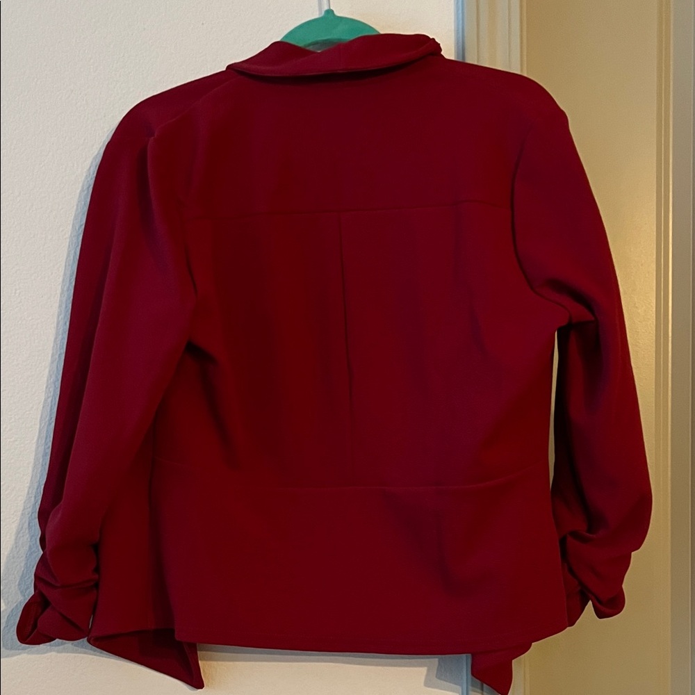 Pogtmm Red Women's Blazer - Picture 5 of 6